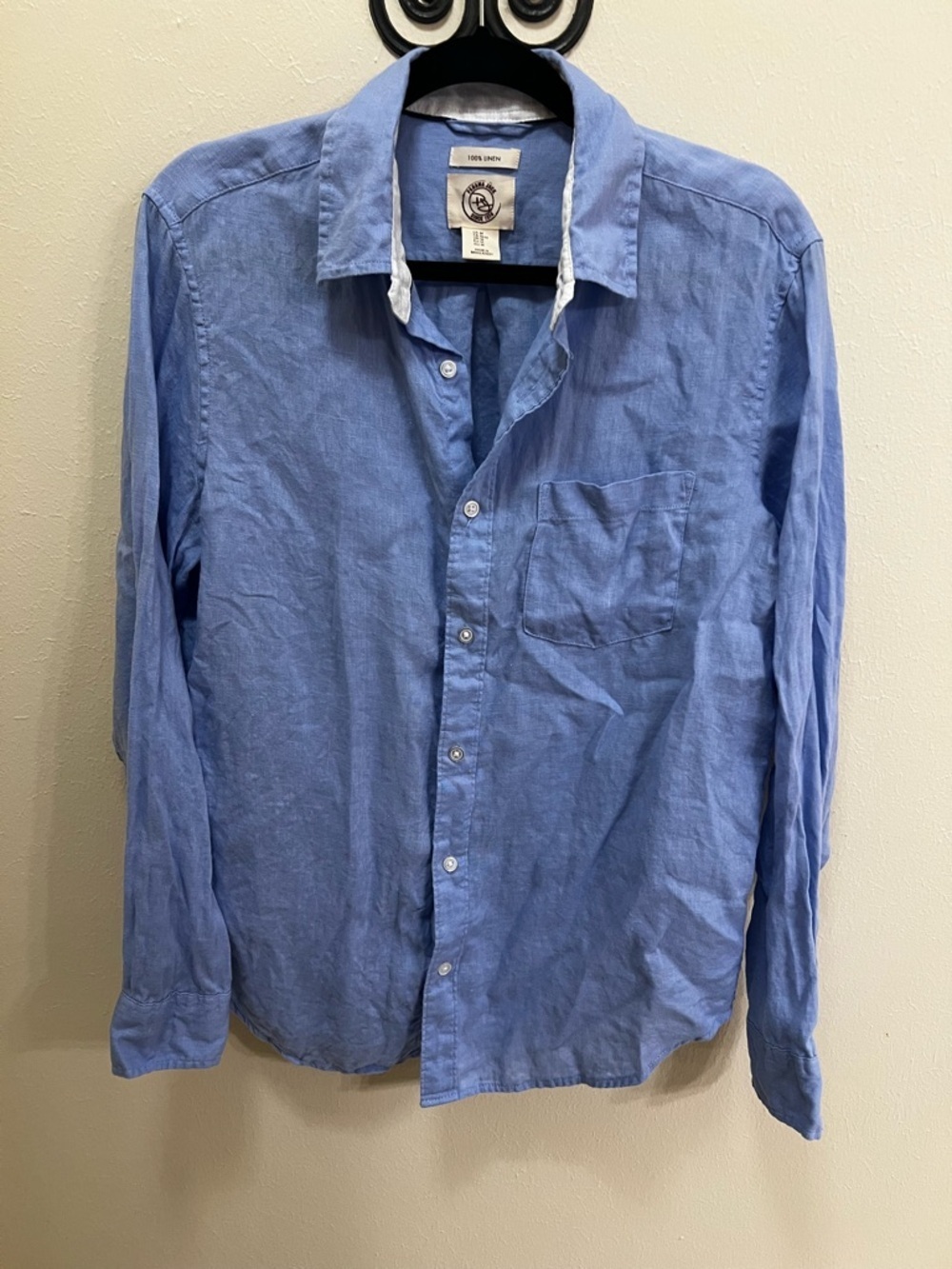 Panama Jack Light Blue Women’s 's Long-Sleeve Button-Down Shirt